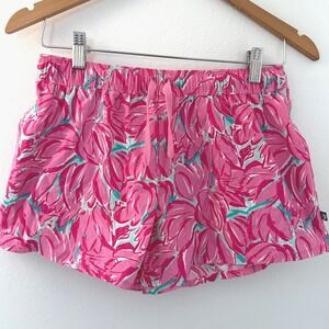 Lauren James Pink Tulip Performance Shorts Size S Summer Preppy Beach Resort